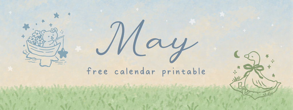Monthly Calendar Printable 📆
