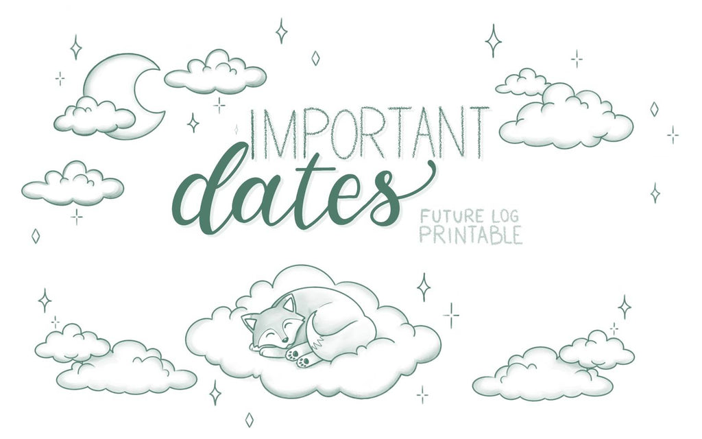 Free Dreamy Future Log Printable 📆