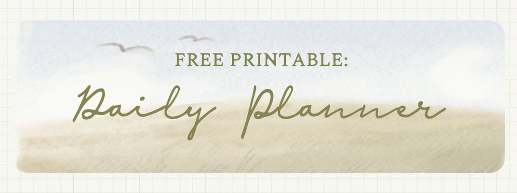 Free Nature-themed Daily Planner Printable 📆