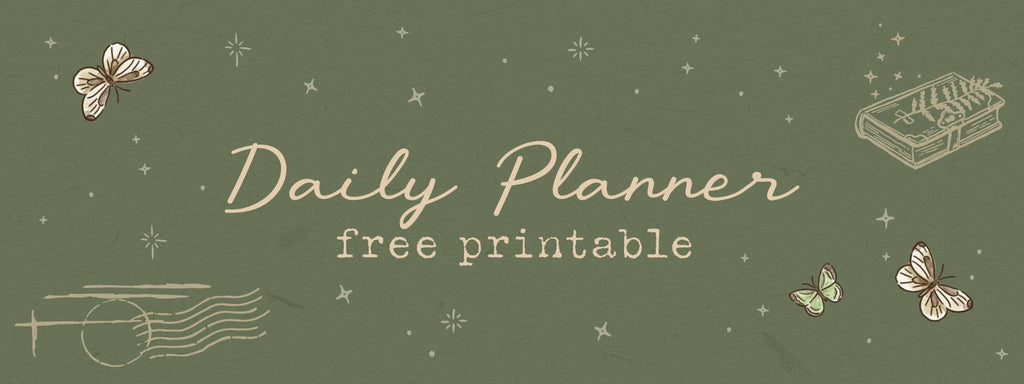 Free Botanical-Themed Daily Planner Printable 🌿