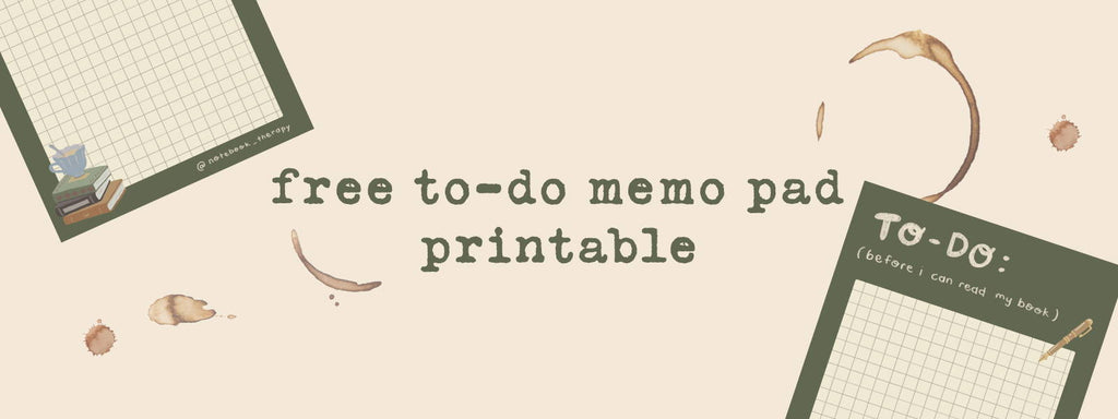 Free Memo Pad To-Do List Printable! ✅📖
