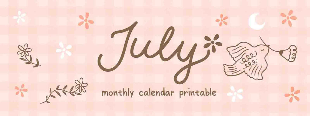 Bullet Journal Monthly Calendar Printable 🗓️