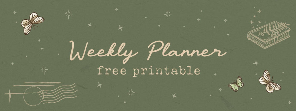 Free Botanical-Themed Weekly Planner Printable 🌿