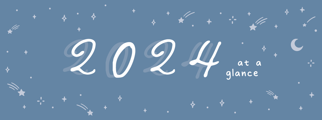 2024 Year at a Glance Free Bullet Journal Printable 📆