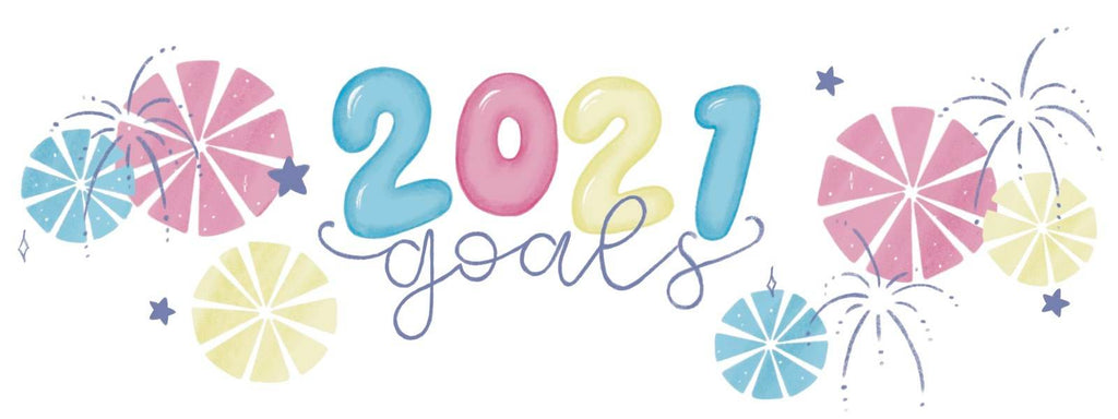 Free 2021 Goals Page Bullet Journal Printable đ