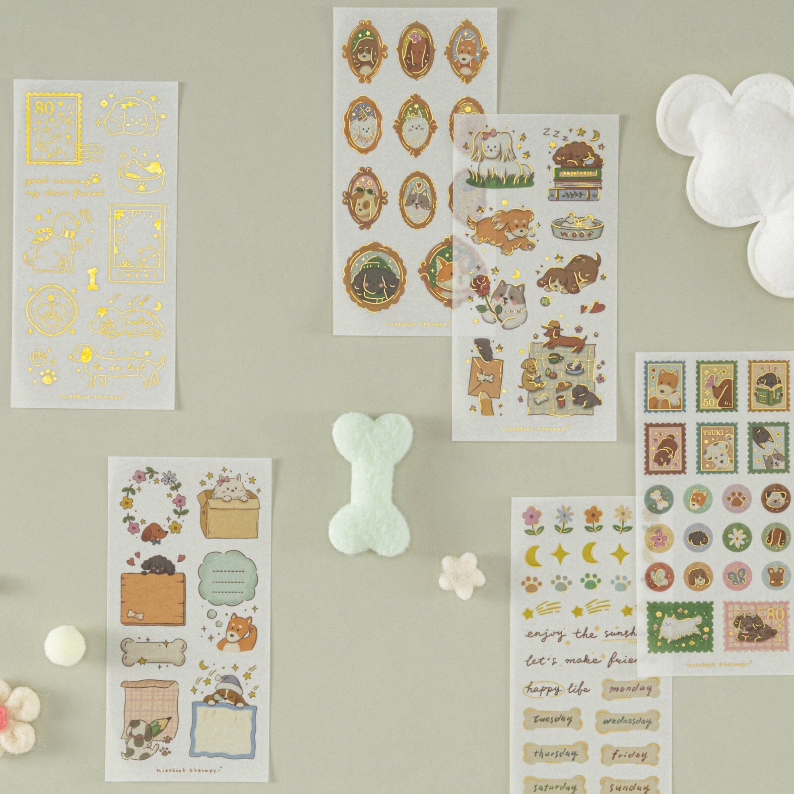 Tsuki ‘Puppy Life’ Sticker Set ☾