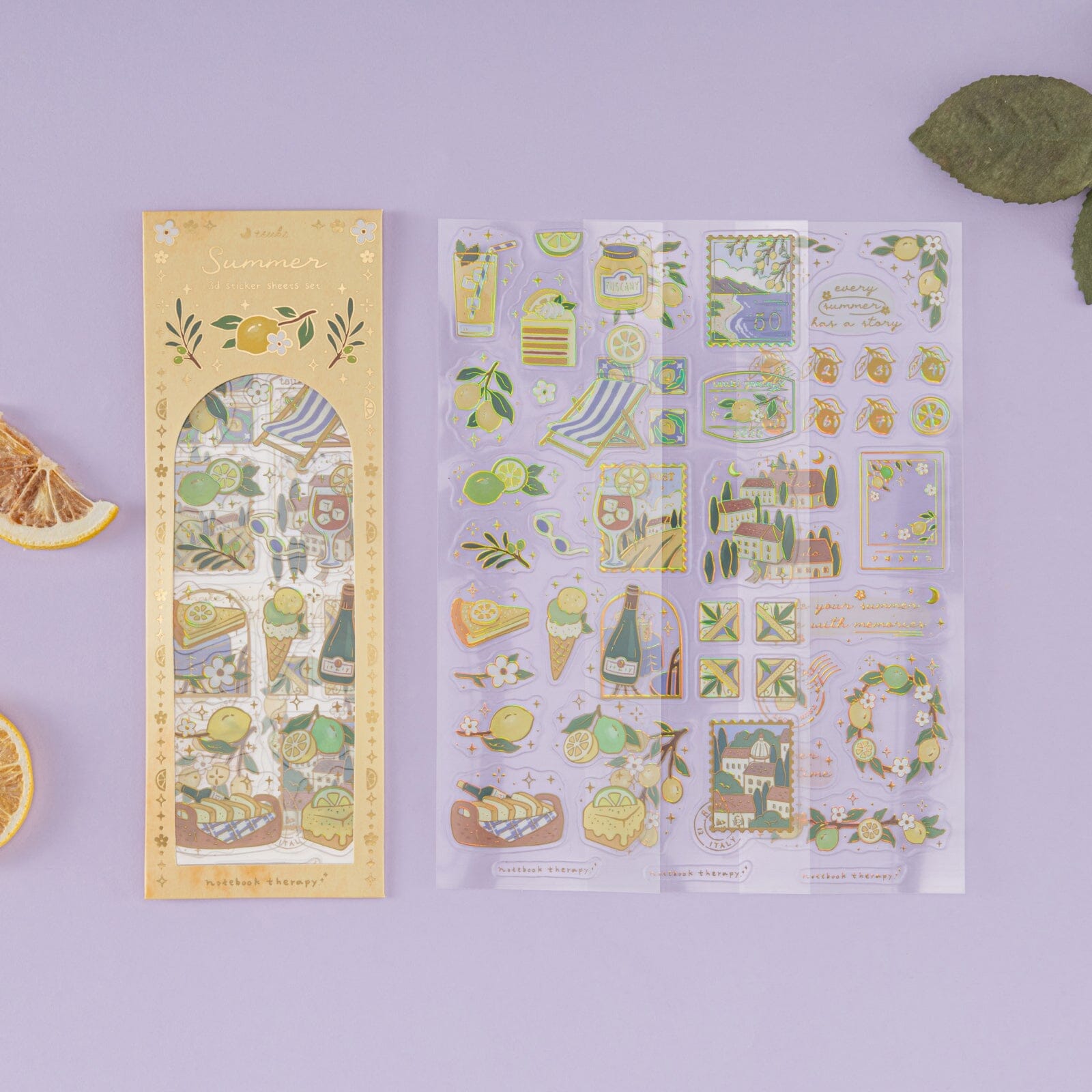 Tsuki Four Seasons: Summer Collector’s Edition 2025 3D Holographic Sticker Set ☾