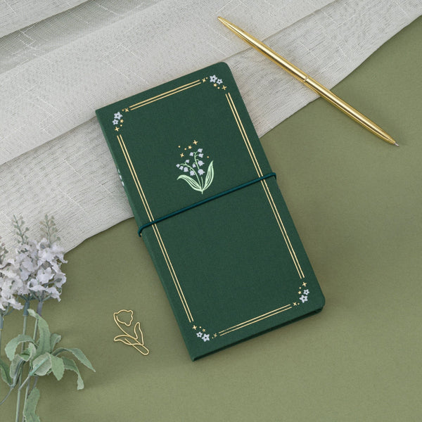 Tsuki 'Soft Lily' Limited Edition Luxury Travel Notebook
