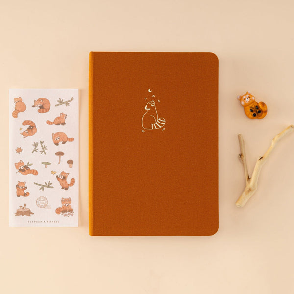 Tsuki ‘Red Panda’ Limited Edition A5 Bullet Journal ☾ – NotebookTherapy
