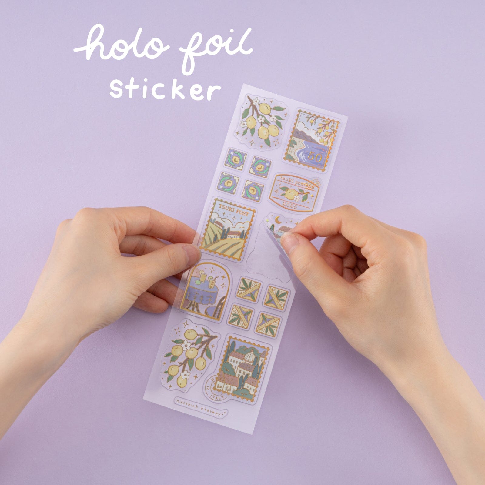 Tsuki Four Seasons: Summer Collector’s Edition 2025 3D Holographic Sticker Set ☾