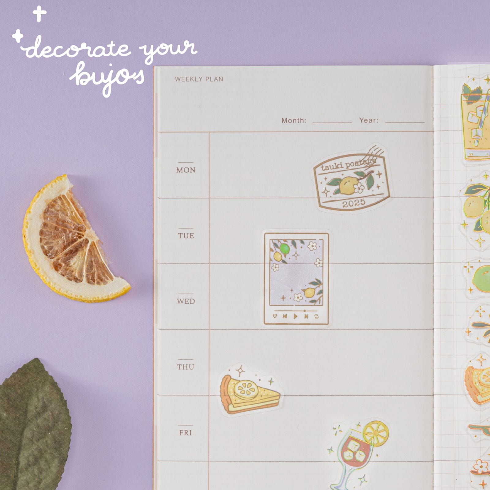 Tsuki Four Seasons: Summer Collector’s Edition 2025 3D Holographic Sticker Set ☾