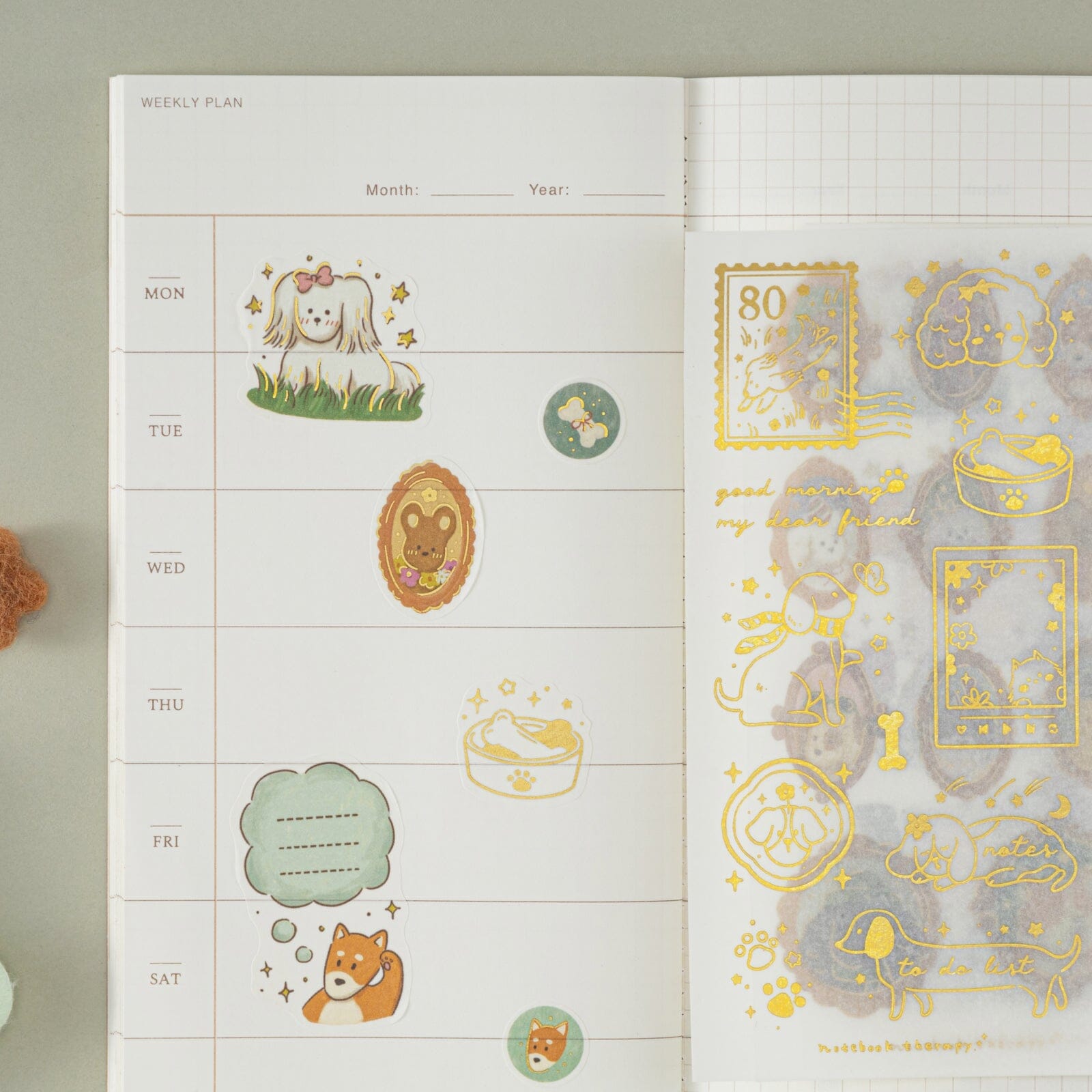 Tsuki ‘Puppy Life’ Sticker Set ☾