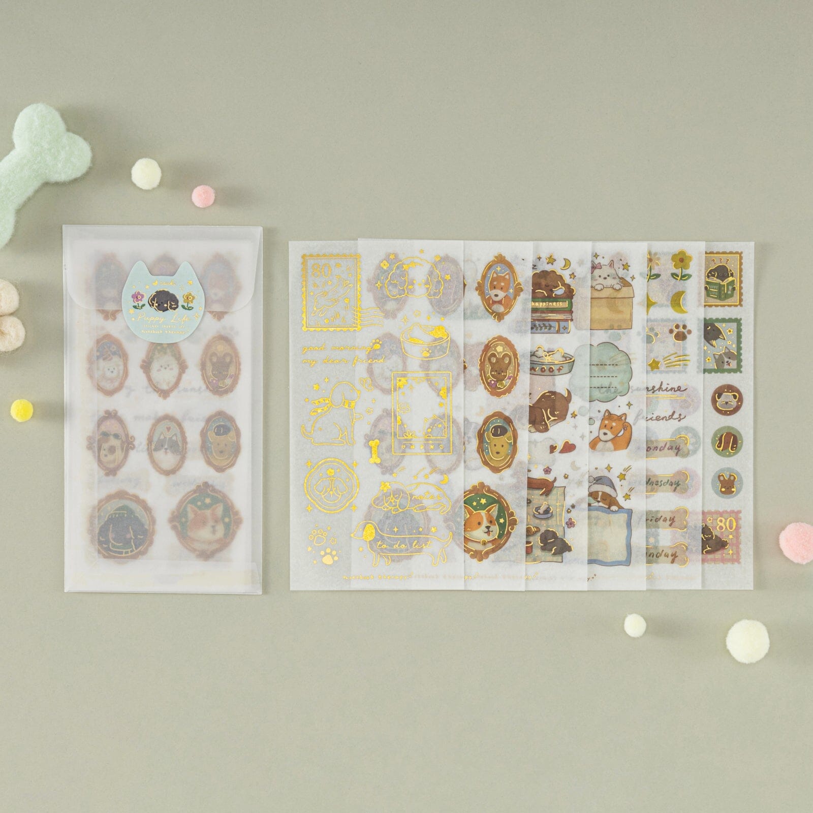 Tsuki ‘Puppy Life’ Sticker Set ☾