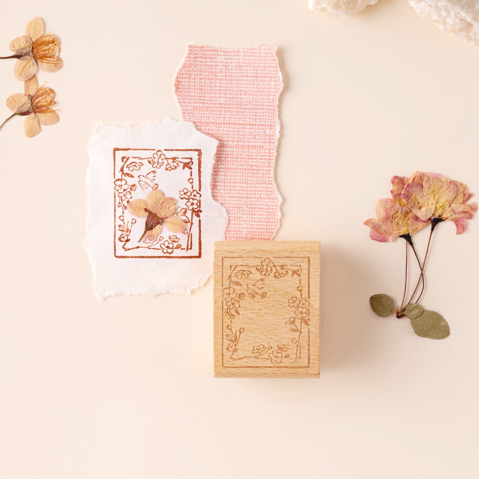 Hinoki - ‘Into the Song' Engraved Wooden Stamps Set