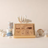 Hinoki - ‘Into the Wave’ Wooden Stamps Set