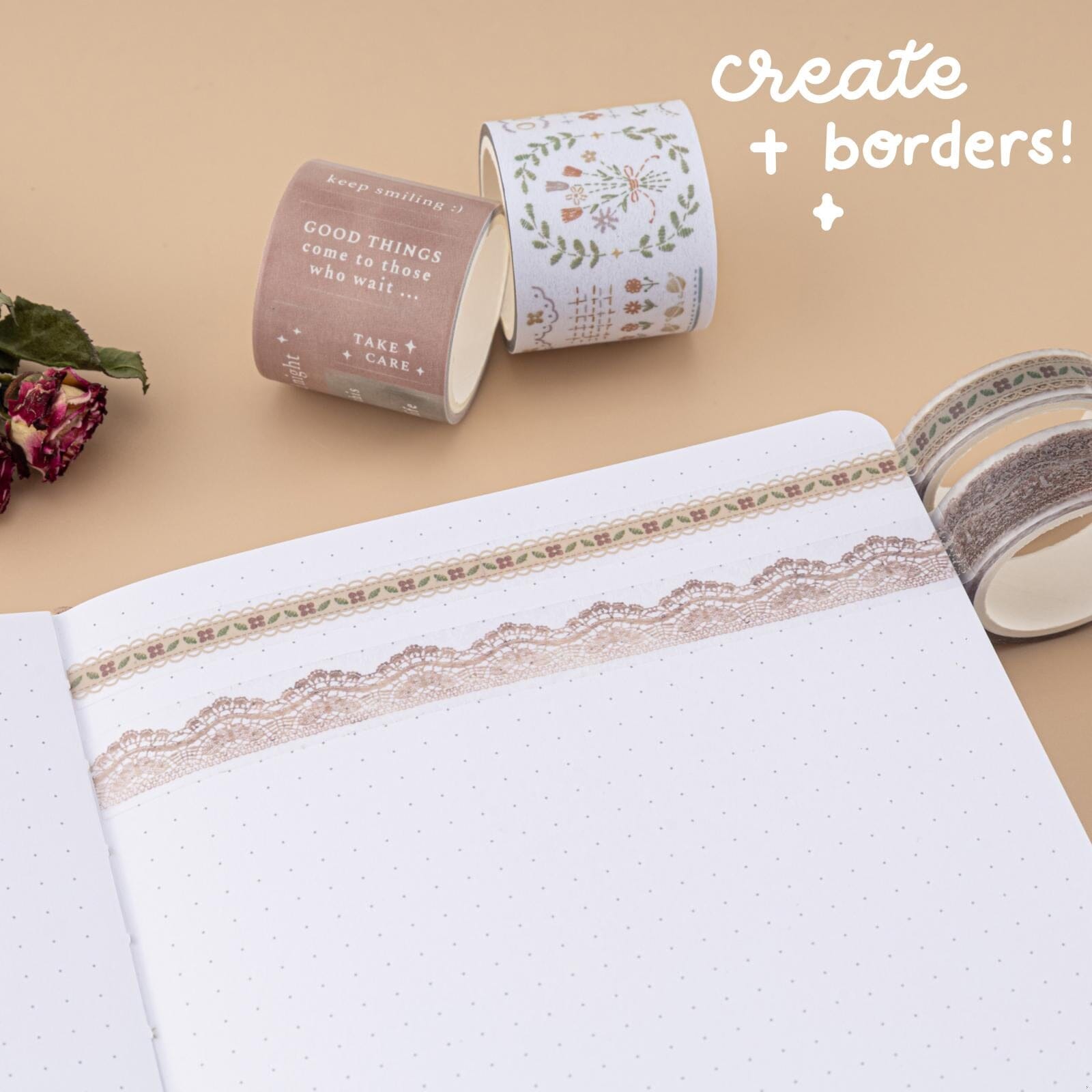 Tsuki ‘Lace Dreams’ Washi Tape Set ☾