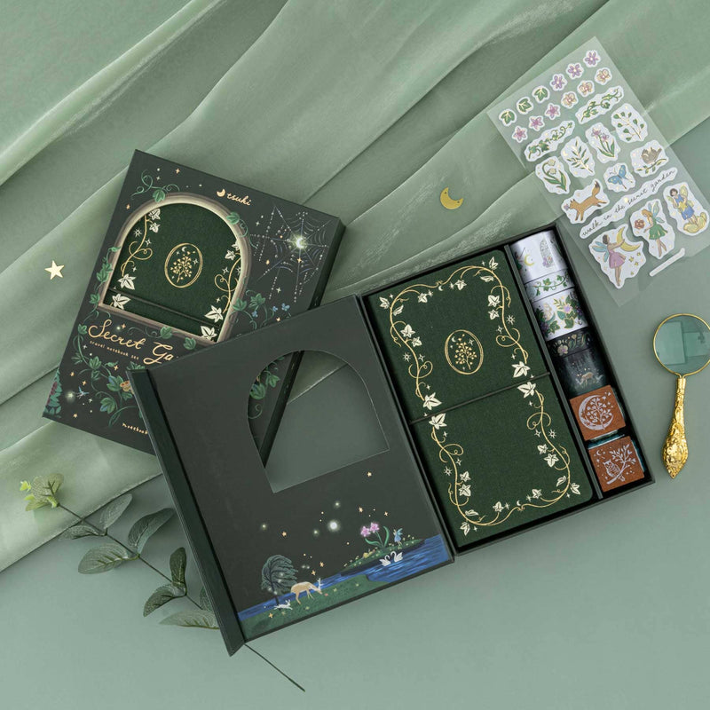 Tsuki āSecret Gardenā Travel Notebook Gift Set ā¾