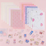 Tsuki ‘Sakura Journey’ Scrapbooking Set on pink background