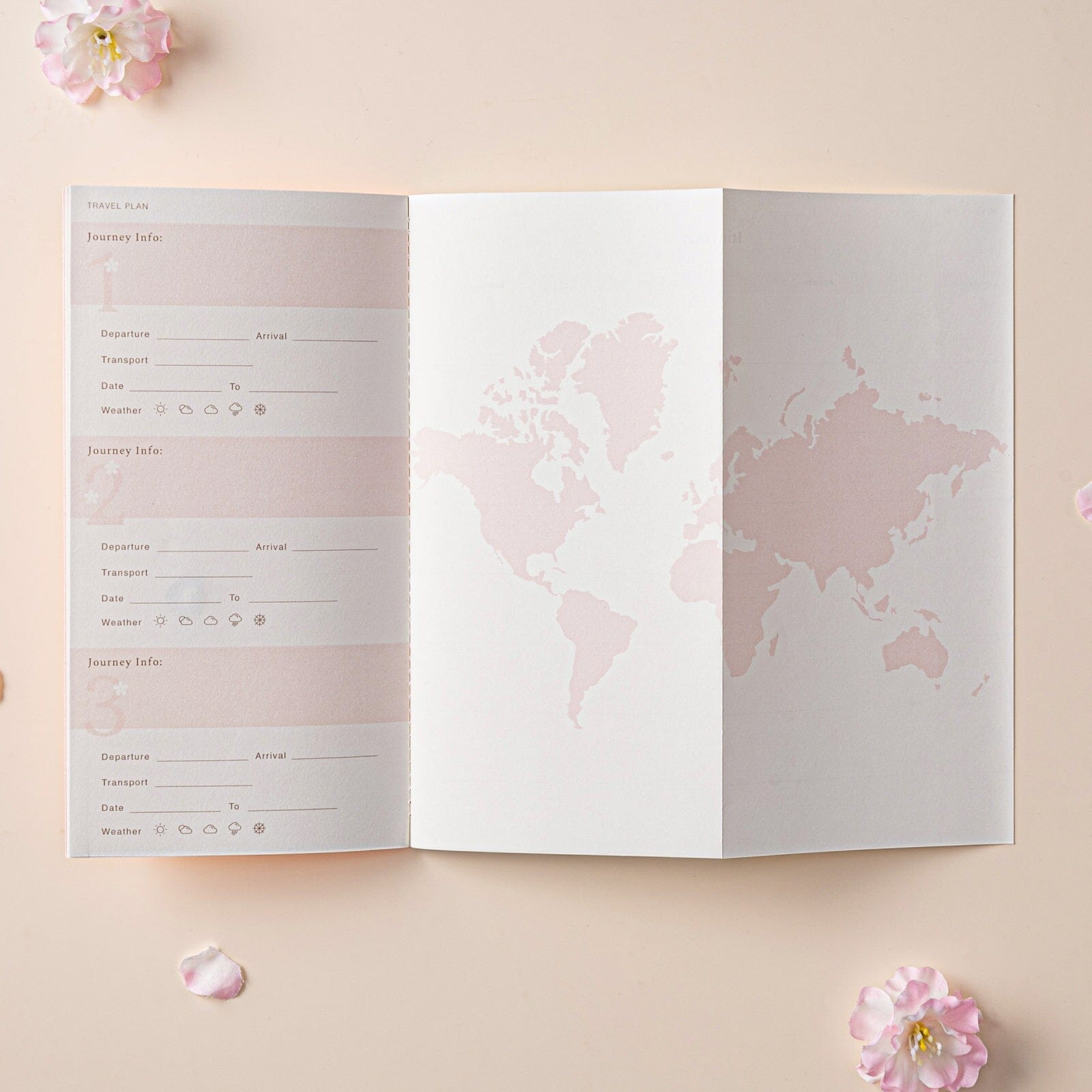 Travel Plan page from Hinoki into the blossom refill