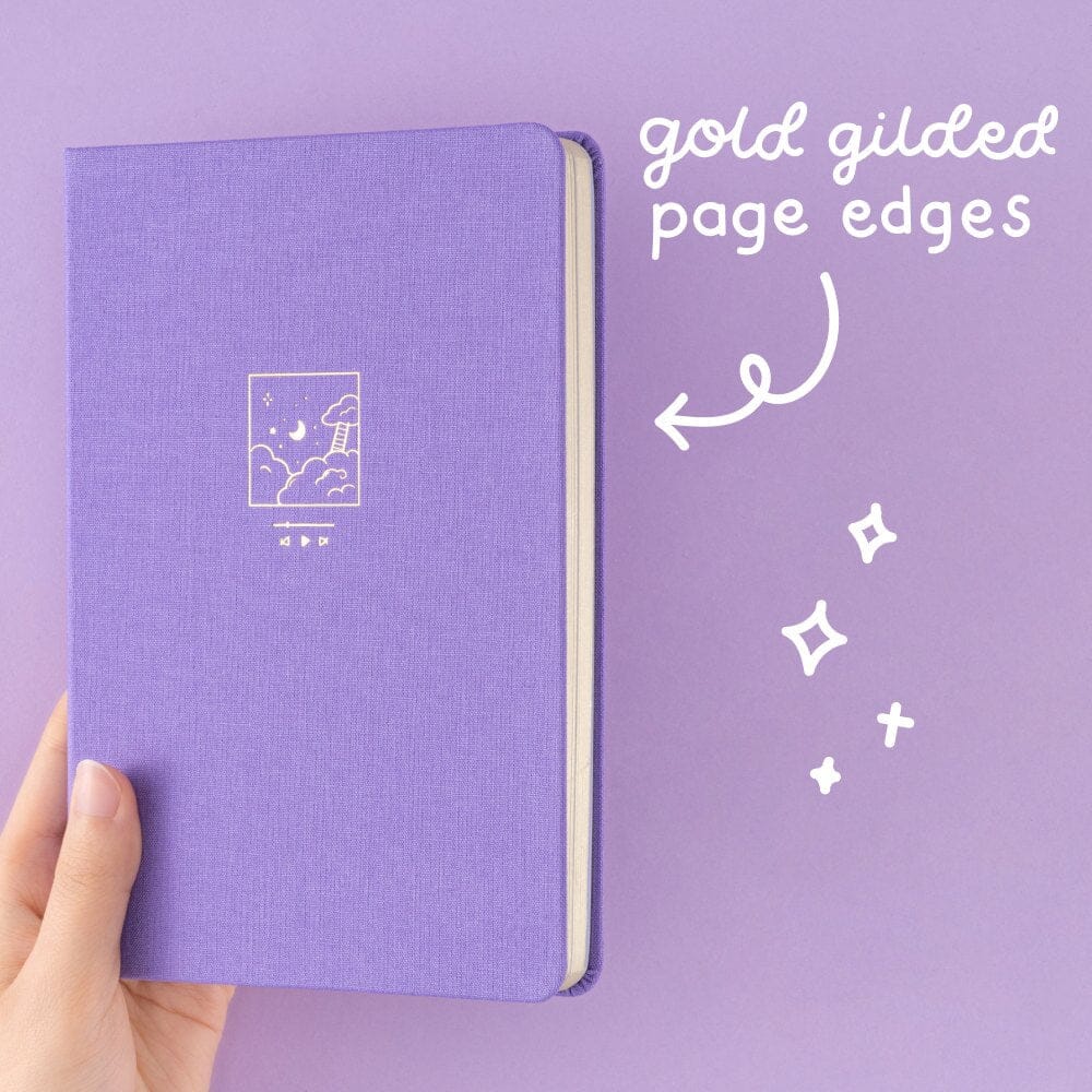 Tsuki Twilight Hour notebook with gold gilded page edges