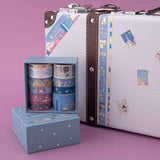 Sights of Japan washi tape set with suitcase in the background