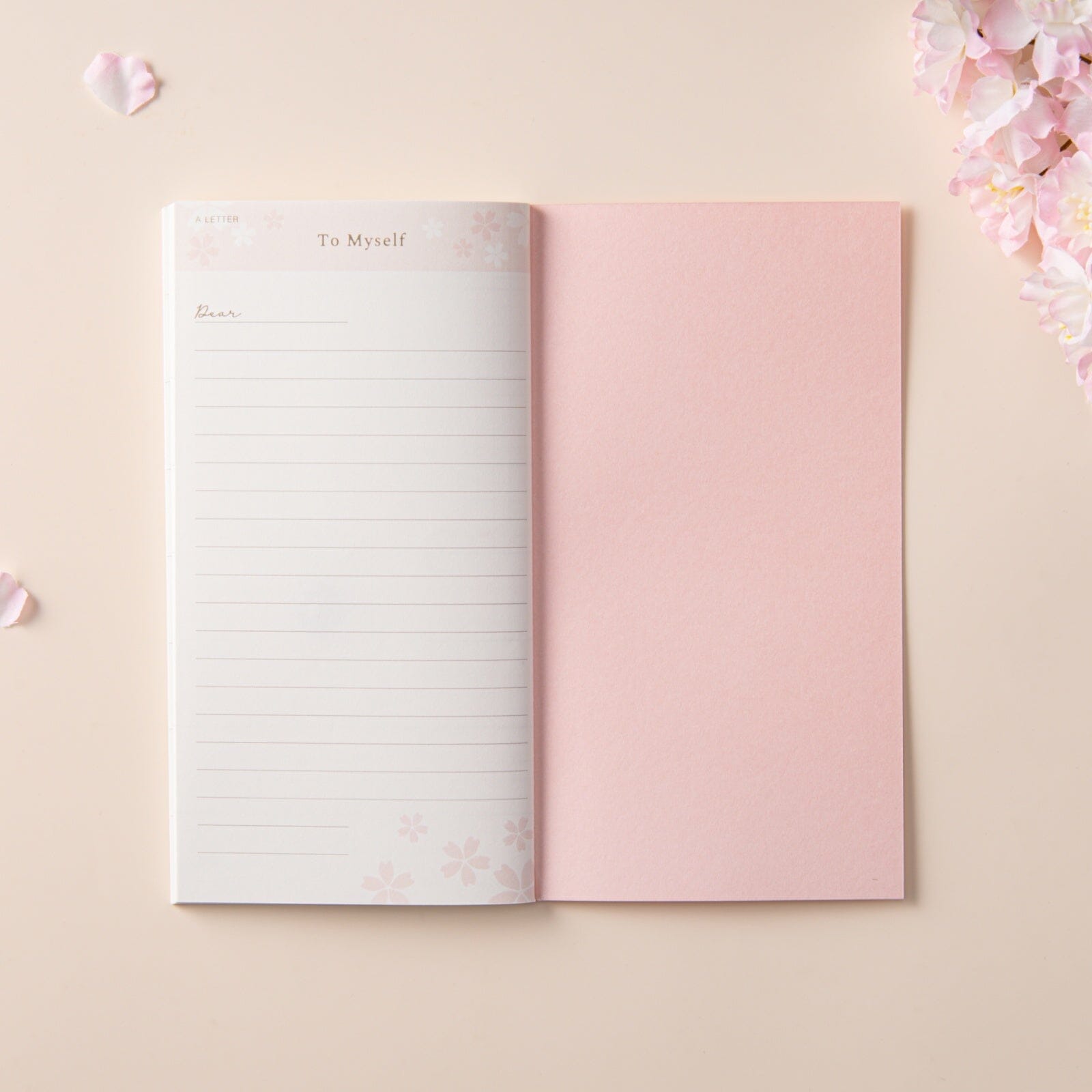 Letter to myself page from Hinoki into the blossom weekly planner