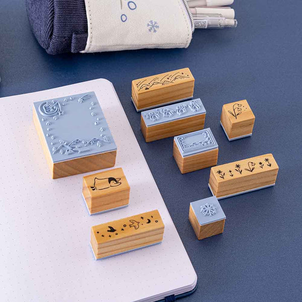 Tsuki 'Dreams of Snow' Bullet Journal Stamp Set