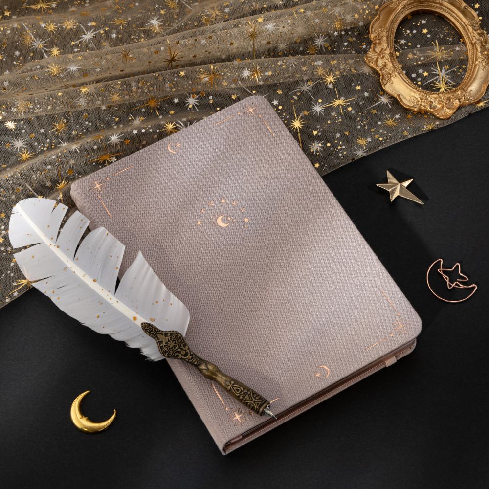 Close up of Moonlit Alchemy gift box in lilac
