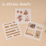 Tsuki ‘Vintage Rose’ #2 Washi Tape Set ☾