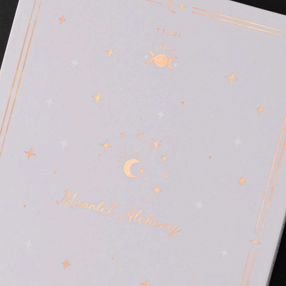 Feather quill on Tsuki Moonlit Dusk Bullet Journal