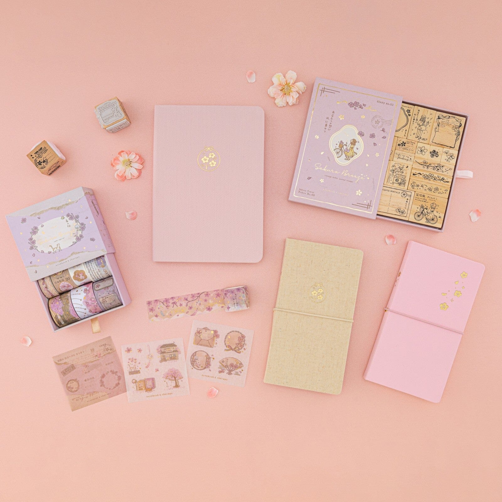 Flatlay of Tsuki Sakura Breeze collection