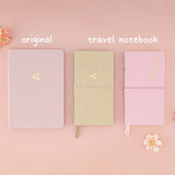 Tsuki ‘Sakura Breeze’ Kraft Paper Travel Notebook ☾