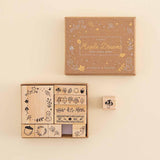Tsuki ‘Maple Dreams’ Bullet Journal Stamp Set on cream background