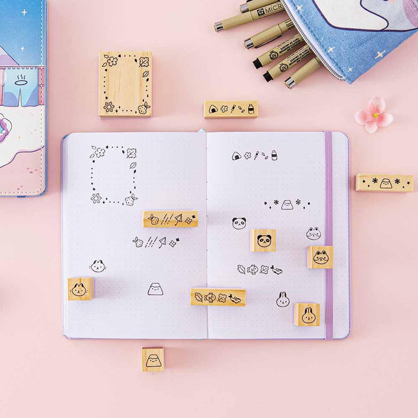Tsuki Bullet Journal Tracking and Planning Stamp Set ☾ – NotebookTherapy, bullet  journal 