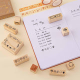 Tsuki ‘Maple Dreams’ Bullet Journal Stamp Set on Tsuki ‘Kitsune’ Limited Edition Fox Bullet Journal with Tsuki ‘Maple Dreams’ Washi tapes on cream background