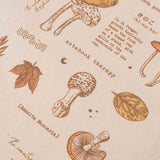 Close up of the front mushroom design of Tsuki ‘Vintage Kinoko’ Tote Bag