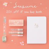 Tsuki ‘Suzume’ Winter Limited Edition Bullet Journal with Suzume washi tape set