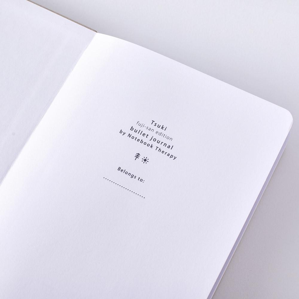 Tsuki Fuji-san Bullet Journal front cover