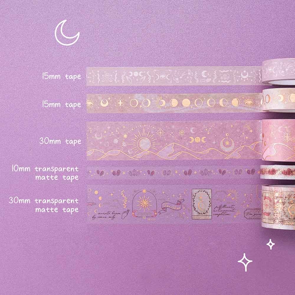 Close up of Tsuki ‘Moonlit Blush’ Washi Tape Set