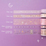 Close up of Tsuki ‘Moonlit Blush’ Washi Tape Set