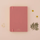 Back cover of the tsuki neko neko pink cat bullet journal