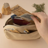 Hinoki - Cream Canvas Travel Pouch