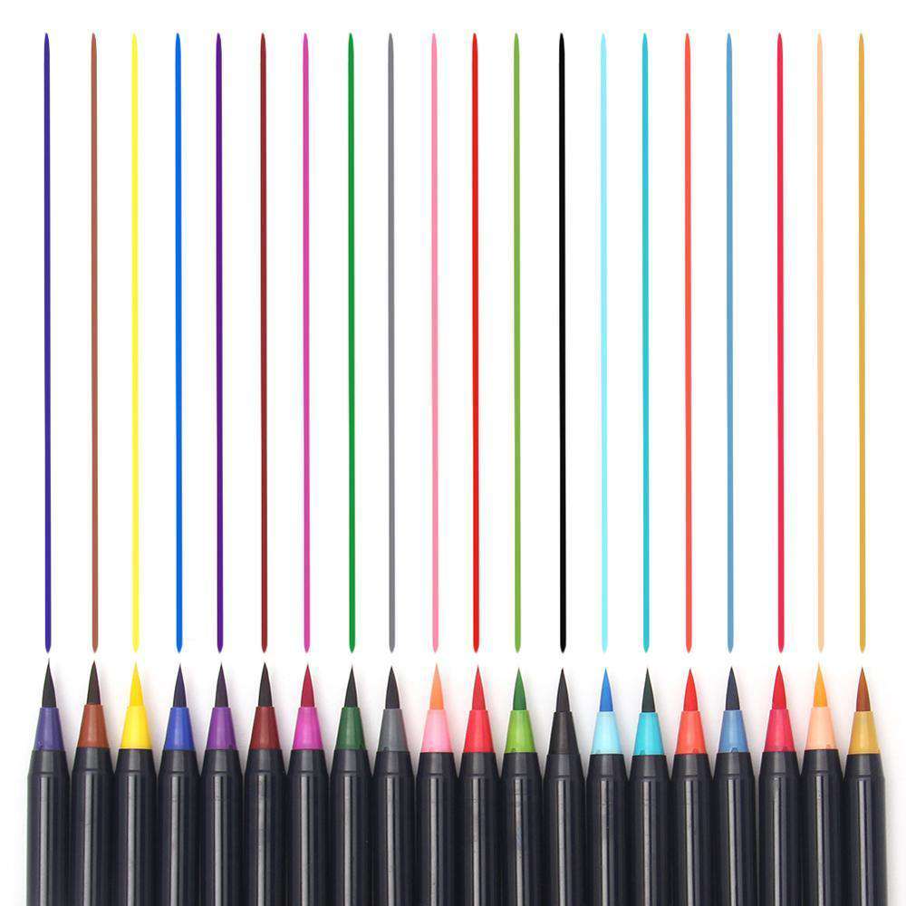 Watercolour Brush Pens - Set of 20