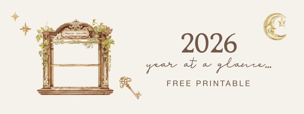 Hinoki Year at a Glance 2026 Printable