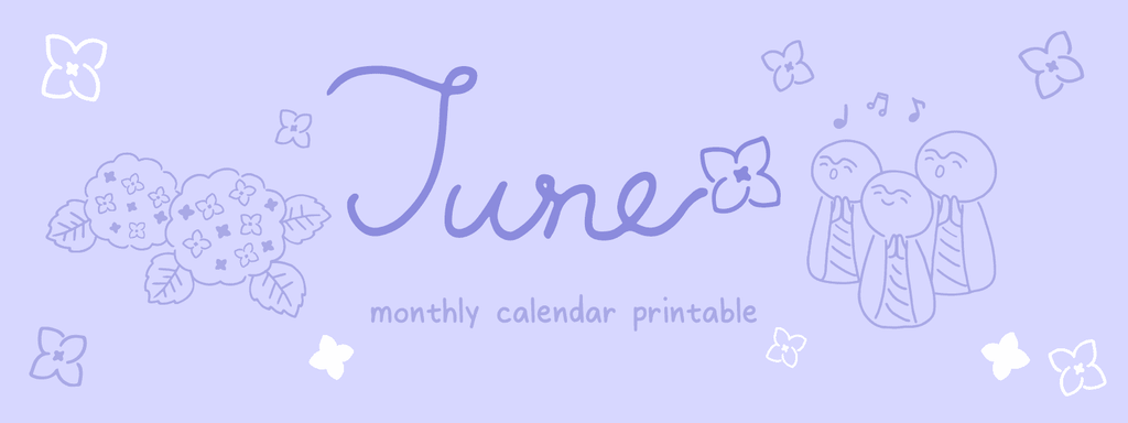 Bullet Journal Monthly Printable Calendar 📆