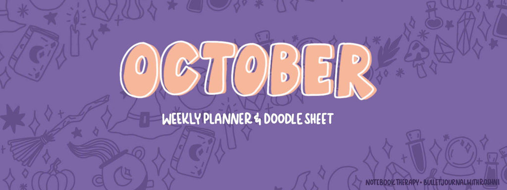 Free Halloween Weekly Planner and Doodle Sheet Printable 🌙