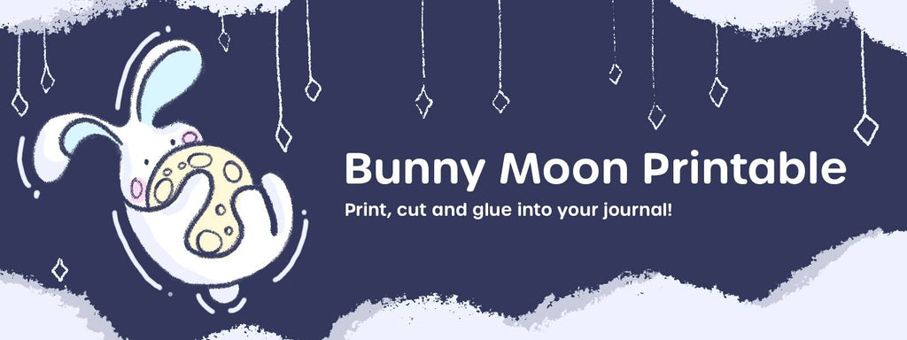 Free Moon Bunny Printable  🐰