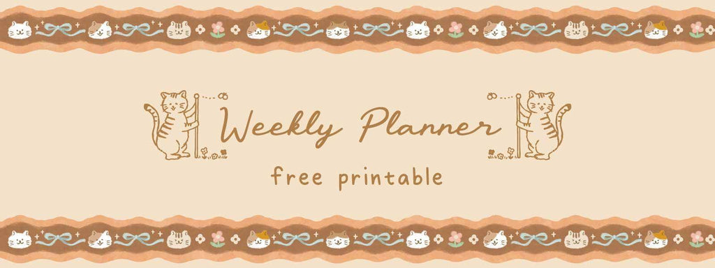 Free Weekly Planner Printable ✨