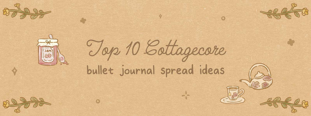 Top 10 Cottagecore Themed Bullet Journal Spread Inspiration