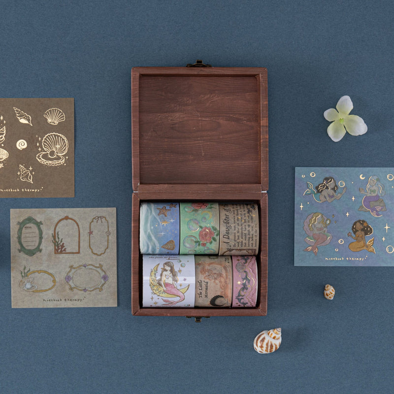 Tsuki ‘Mermaid Mystery’ Washi Tape Set ☾